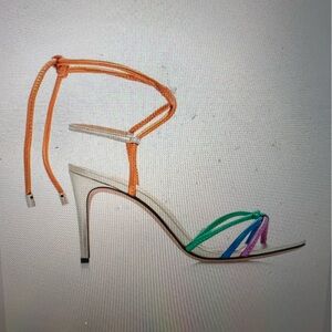 Alexandre Birman Rebecca multi color sandals, chic strappy silhouette size 39.5